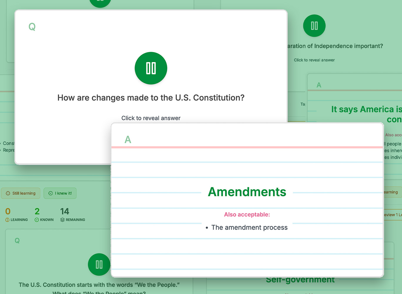 Review with flashcards